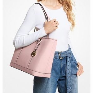 Michael Kors Jet Set Travel Large Saffiano Leather Tote Bag